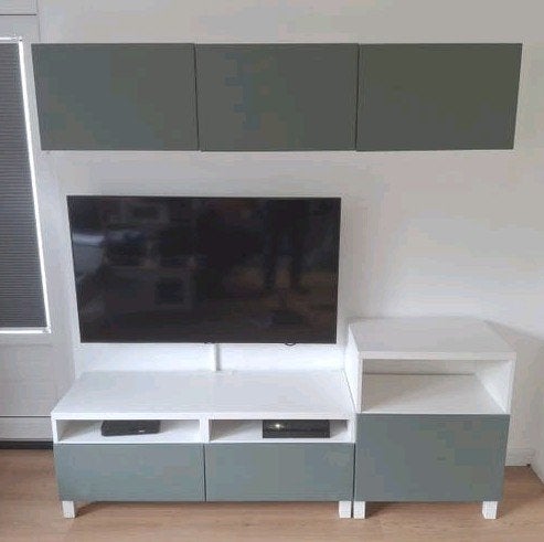 IKEA BESTÅ TV-meubel met opbergkasten, Ophalen, Overige materialen, Gebruikt, Modern, Scandinavisch