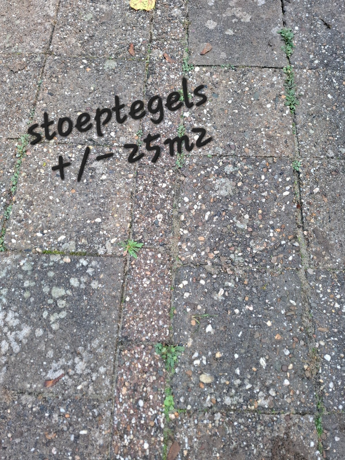 stoeptegels klinkers waaltjes, Ophalen