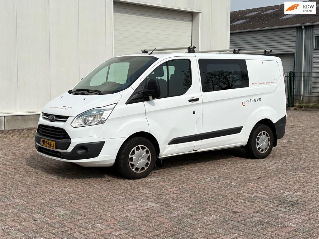 Ford Transit Custom 270 2.2 TDCI L1H1 Ambiente DC, Euro 5, Gebruikt, Zwart, 4 cilinders