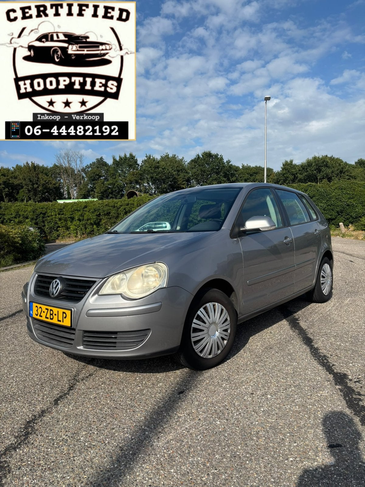 Volkswagen Polo 1.4 16V 59KW 2008 5DRS Grijs APK 8/1/2027 !!, Auto's, Voorwielaandrijving, 40 €/maand, 4 cilinders, Handgeschakeld