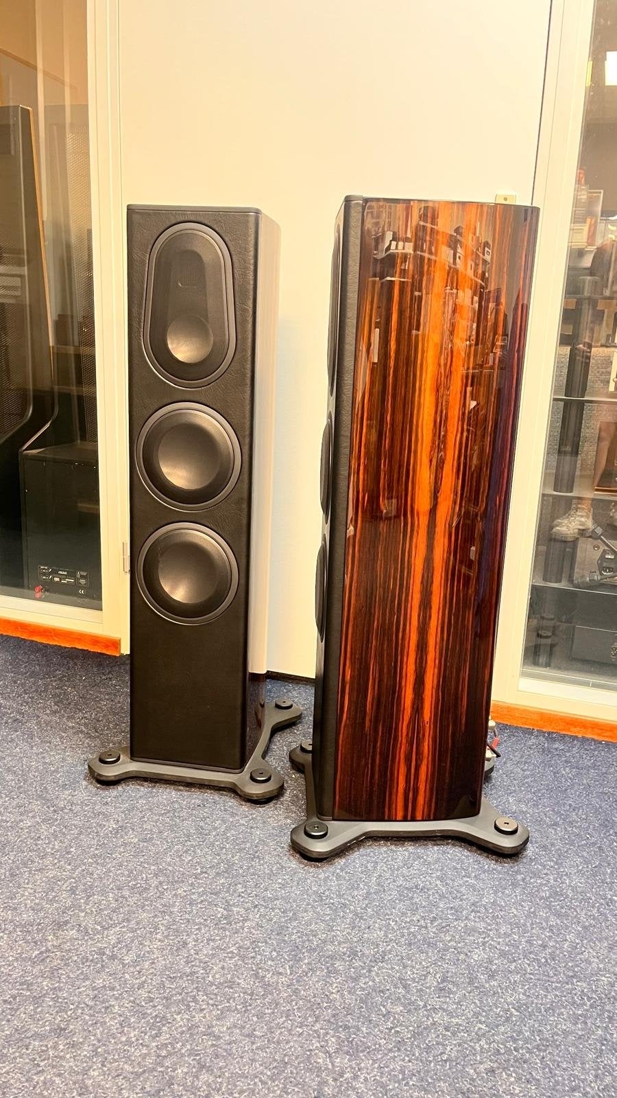 Monitor Audio Platinum PL200 II Ebony High Gloss, Ophalen, Vloerstaande luidspreker, Gebruikt, Inclusief standaarden