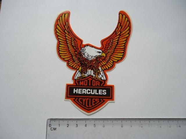 sticker oud Hercules eagle adelaar motor brommer retro, Verzenden, Zo goed als nieuw, Bedrijf of Vereniging