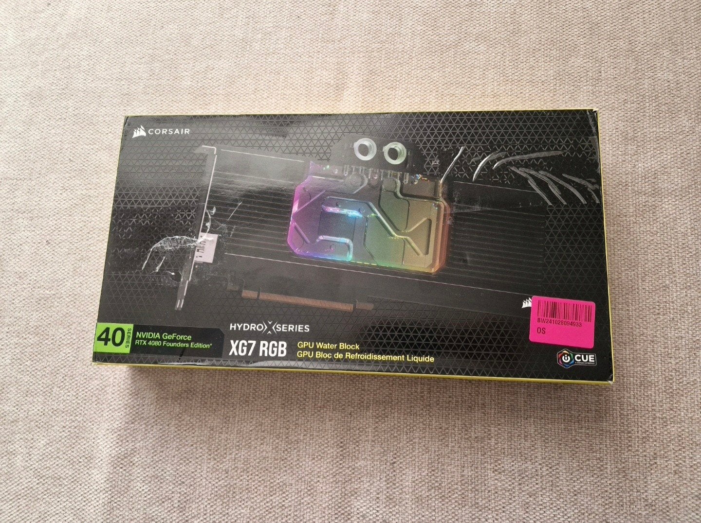 Corsair Hydro XG7 RGB 4080 FE Waterblok (Nieuw), GDDR6, PCI-Express 4, Nieuw, Ophalen of Verzenden
