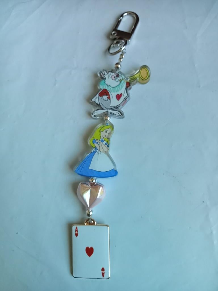 Alice in Wonderland Telefoonbedel / Sleutelhanger, Sieraden, Tassen en Uiterlijk, Ophalen of Verzenden, Nieuw