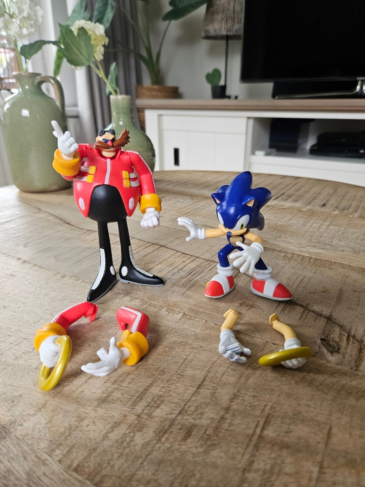Sonic the Hedgehog en Dr. Eggman actiefiguren, Ophalen of Verzenden, Zo goed als nieuw