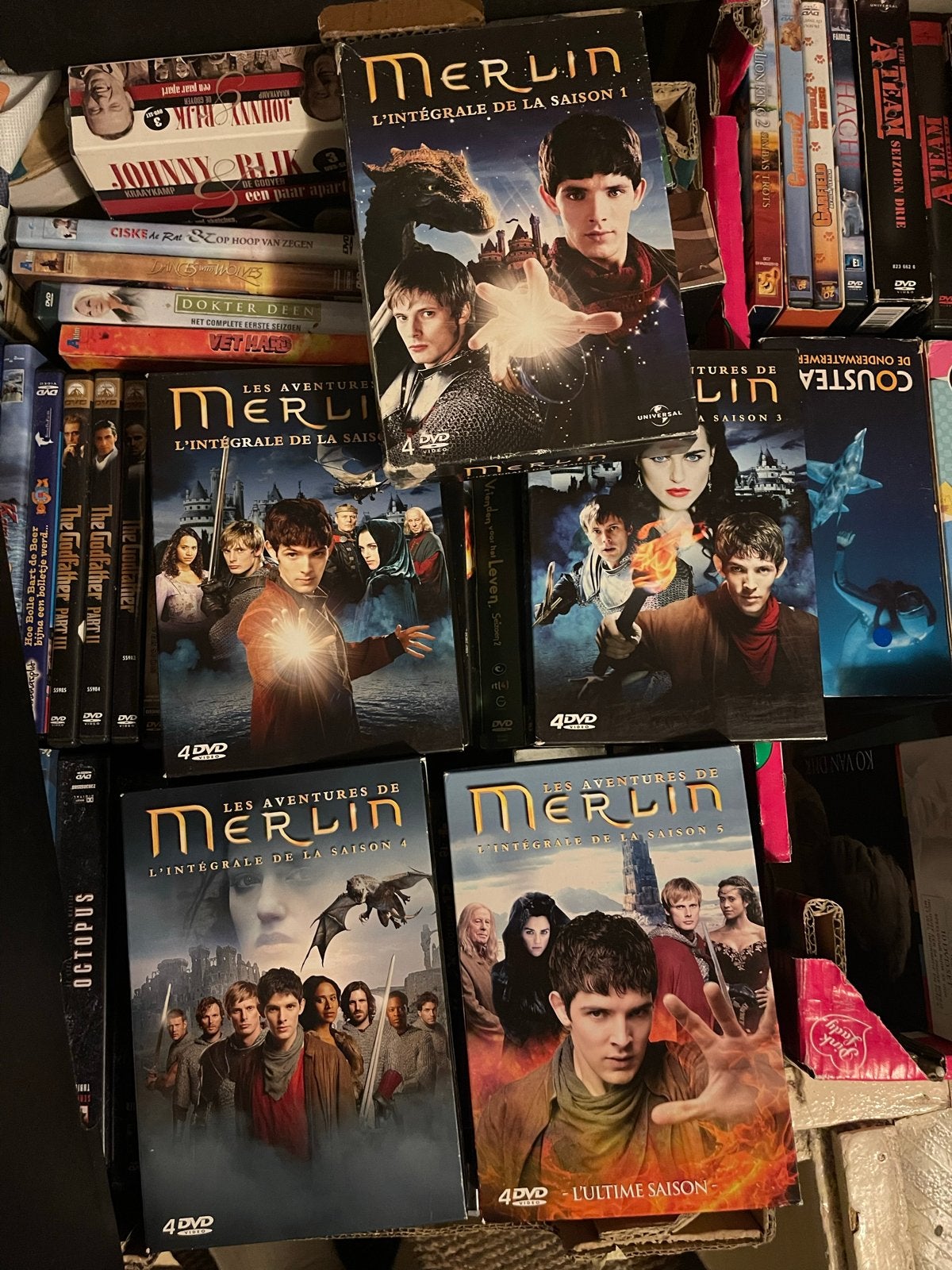 Merlin DVD Boxsets - compleet, Gebruikt, Frans, Seizoen 1, Science Fiction en Fantasy