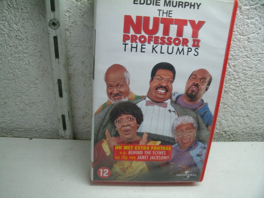 vhs 172b the nutty professor 2 the klums, Cd's en Dvd's, VHS | Film, Vanaf 16 jaar, Ophalen of Verzenden, Zo goed als nieuw, Actie en Avontuur