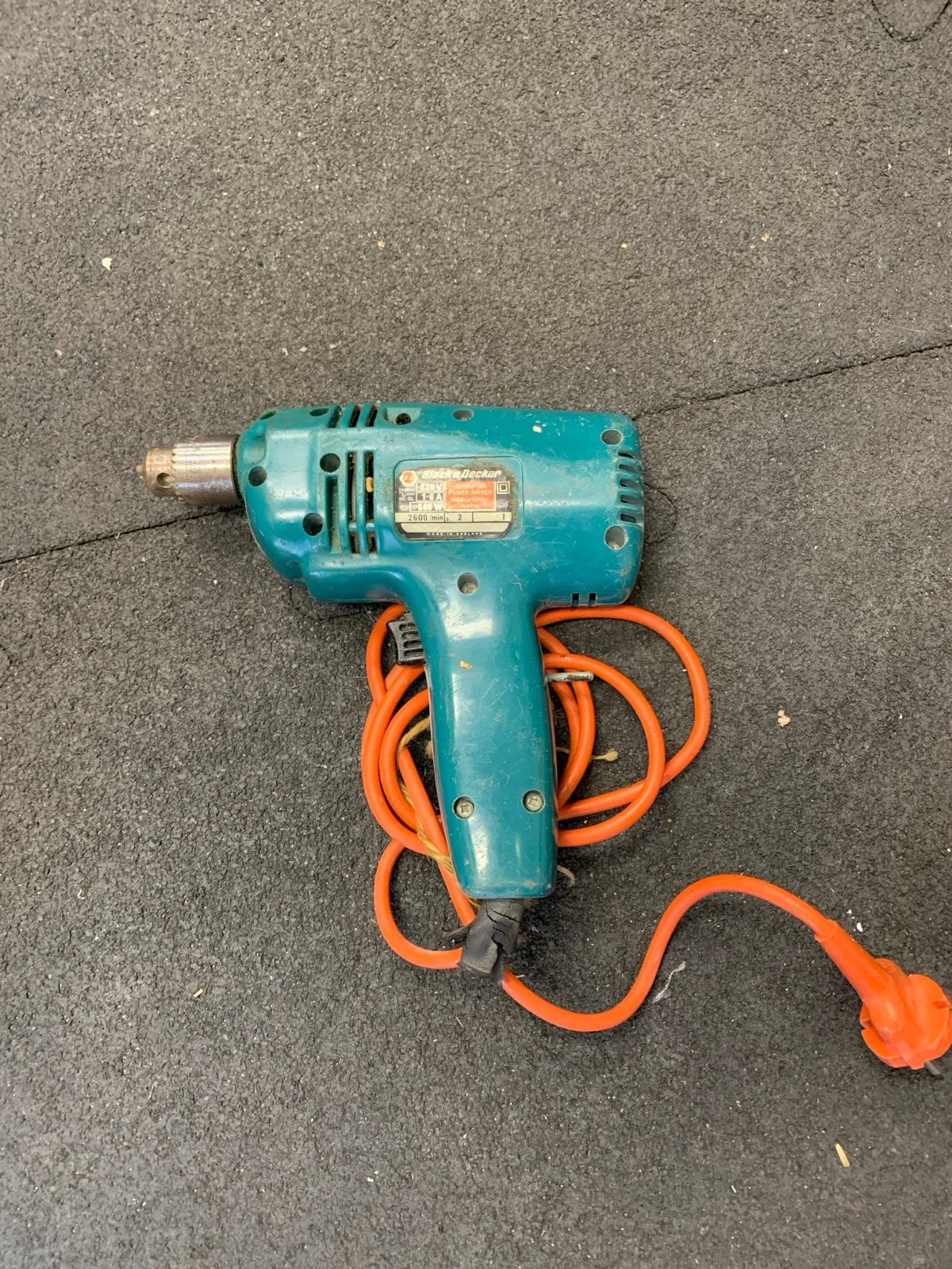 Oude Black & Decker Boormachine - Vintage Gereedschap, Ophalen, Gebruikt, Minder dan 400 watt, Boormachine