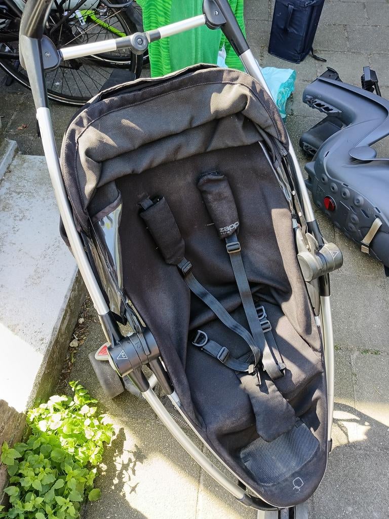 Quinny Zapp Xtra 2 Buggy - Zwart, Kinderen en Baby's, Ophalen, Gebruikt, Quinny, Verstelbare rugleuning