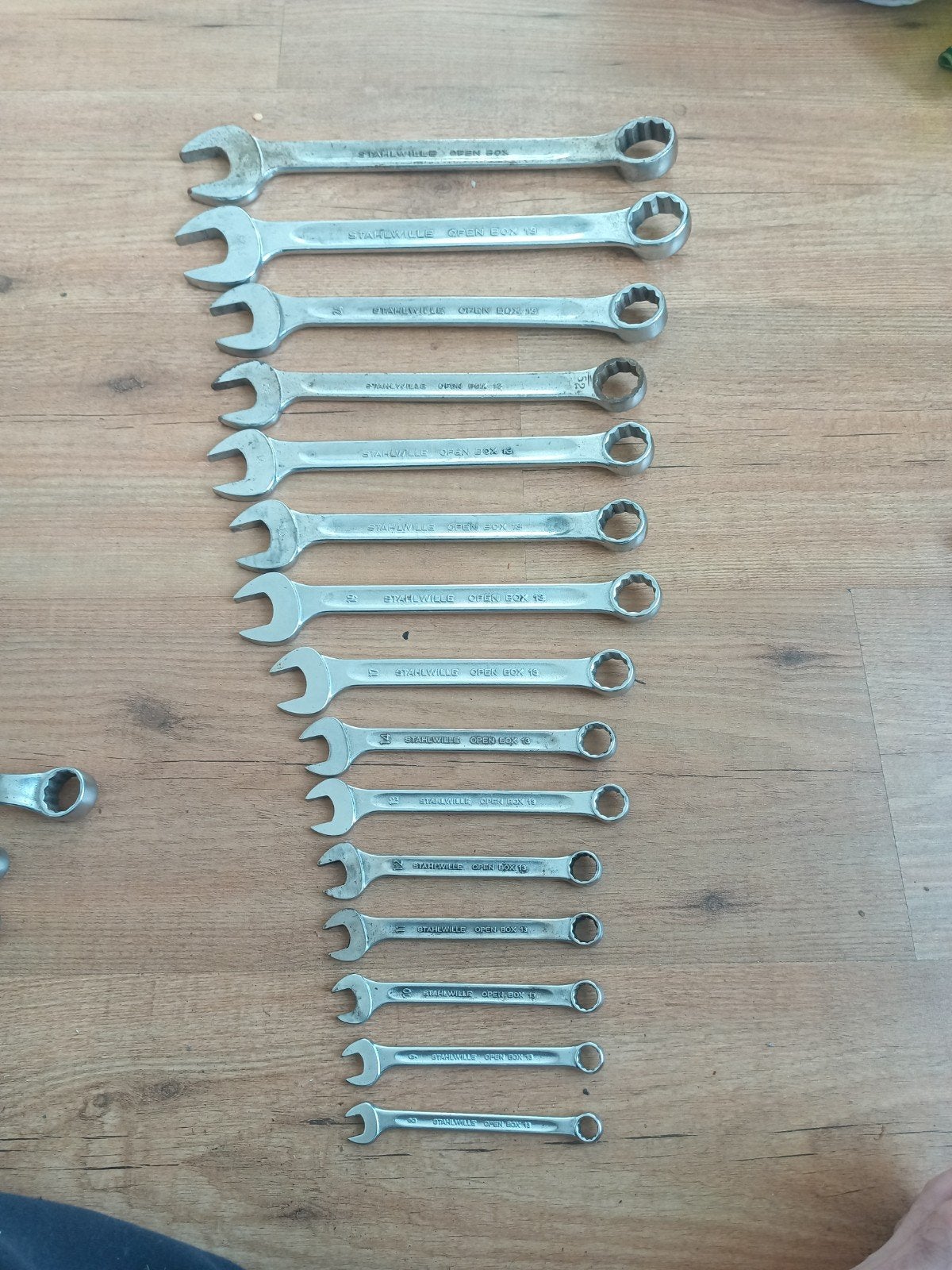 Stahlwille Open Box 13 Ringsleutels Set (15 stuks), Doe-het-zelf en Verbouw, Ophalen of Verzenden, Gebruikt, Sleutel/ratel, Overige merken