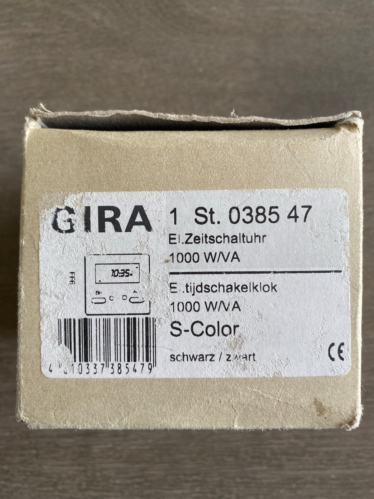 Gira S-Color elektronische tijdschakelklok 230V, Ophalen of Verzenden, Zo goed als nieuw, Gira, Overige typen