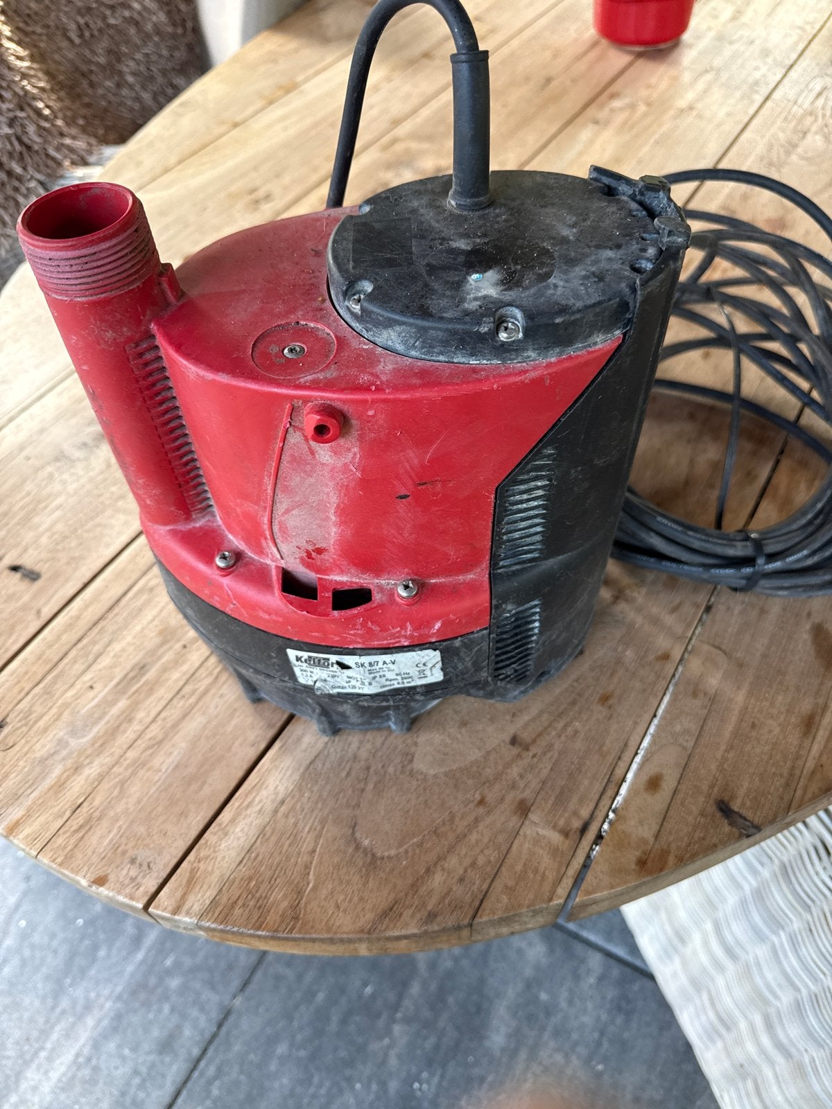 Kelfort SK 8/7 A-V Dompelpomp - 300W, 125 l/min, Tuin en Terras, Ophalen of Verzenden, Gebruikt, Elektrisch, Dompelpomp