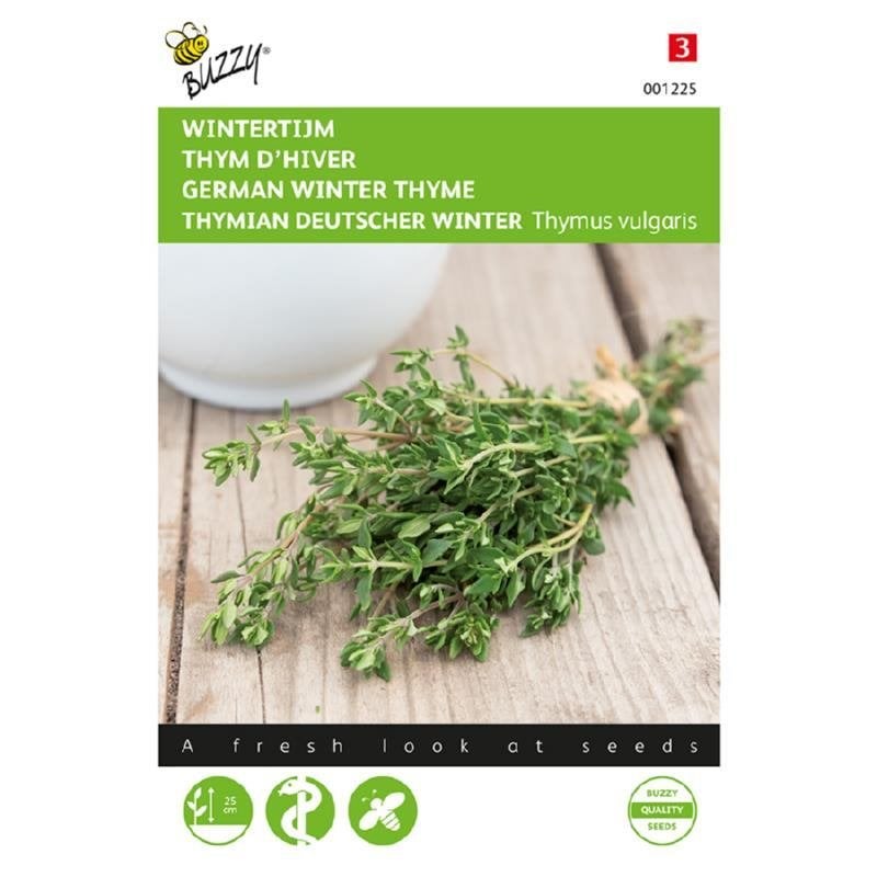 Buzzy Seeds Tijm Echte Winter kruidenzaden - nieuw, Ophalen of Verzenden, Voorjaar, Volle zon, Zaad