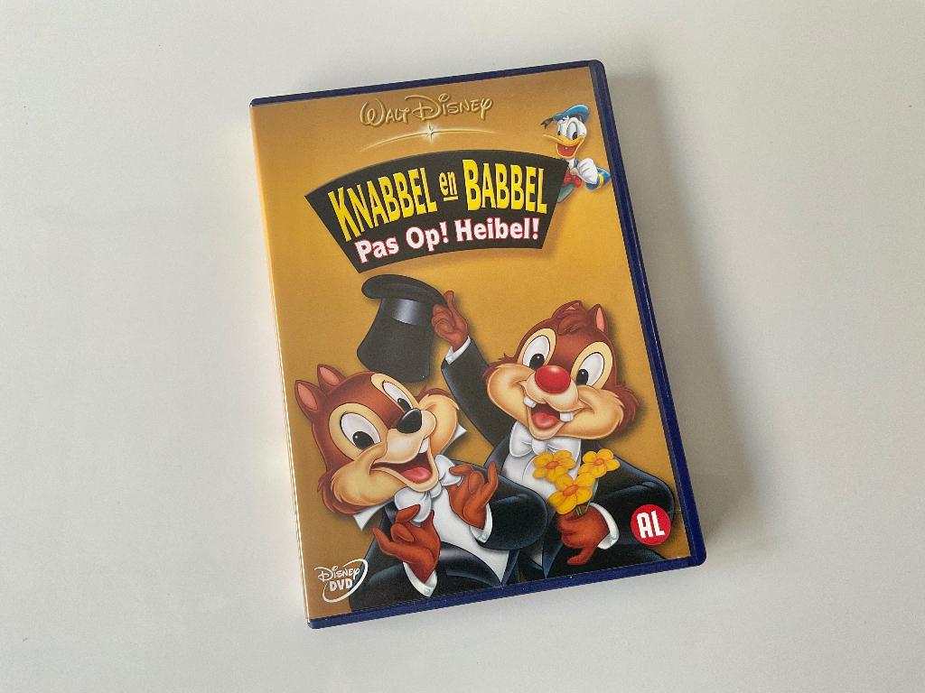 Walt Disney DVD: Knabbel & Babbel - Pas Op! Heibel!, Alle leeftijden, Ophalen of Verzenden, Zo goed als nieuw, Dieren