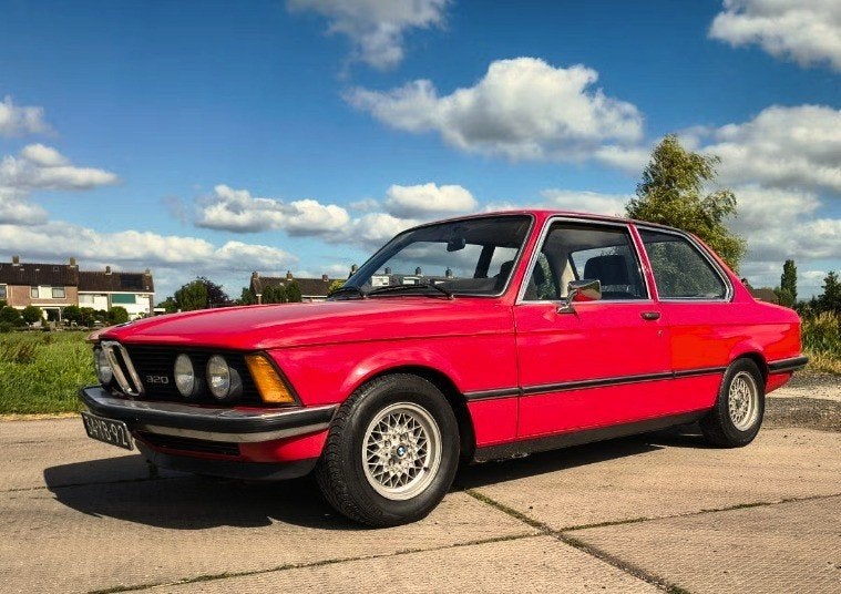 BMW 3-Serie 325 1976 Rood, Auto's, BMW, Zwart, 2494 cc, 1200 kg, Handgeschakeld