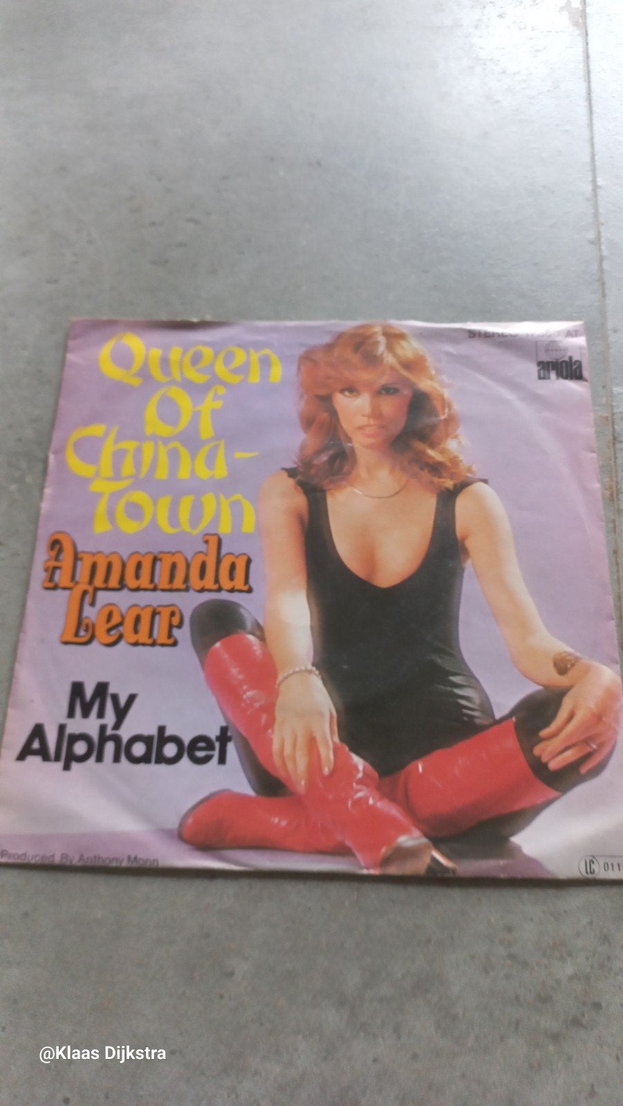 Amanda Lear - Queen of China-Town / My Alphabet (Single), Cd's en Dvd's, Vinyl Singles, Ophalen of Verzenden, Gebruikt, 7 inch