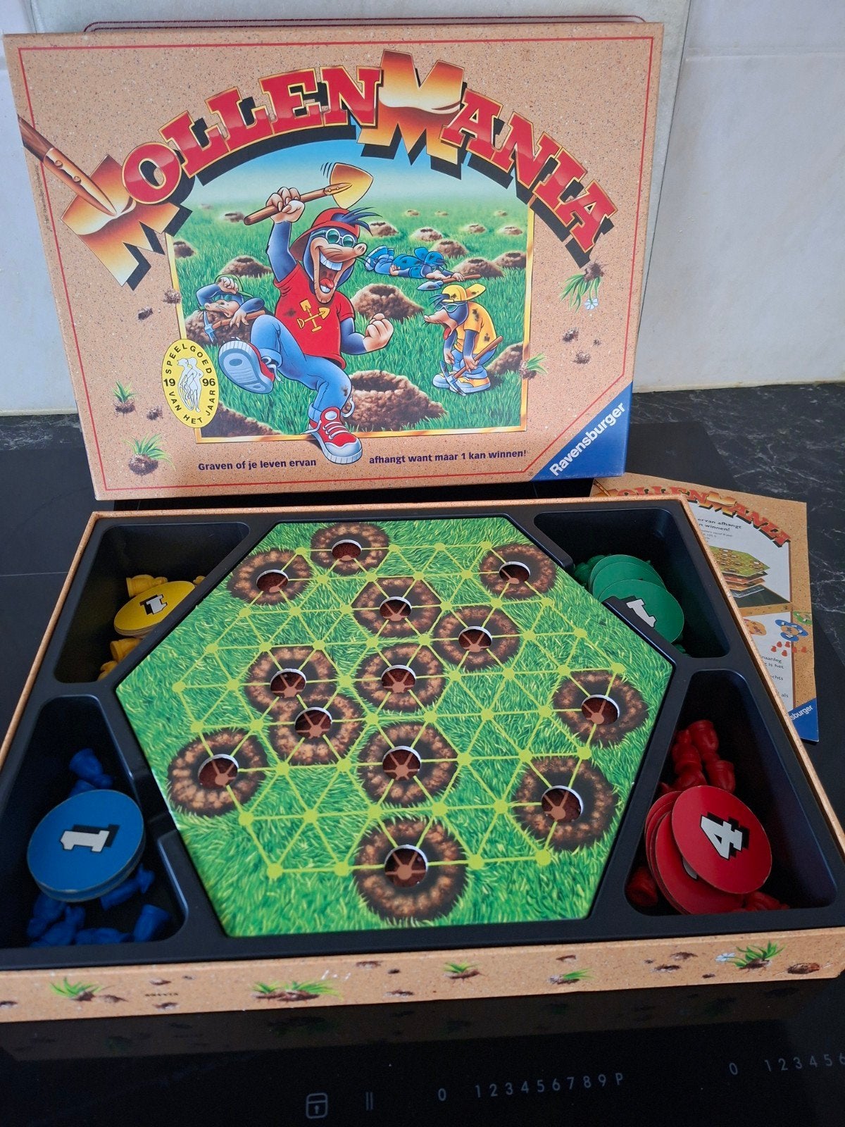 Mollenmania Bordspel, Drie of vier spelers, Ophalen of Verzenden, Zo goed als nieuw, Ravensburger