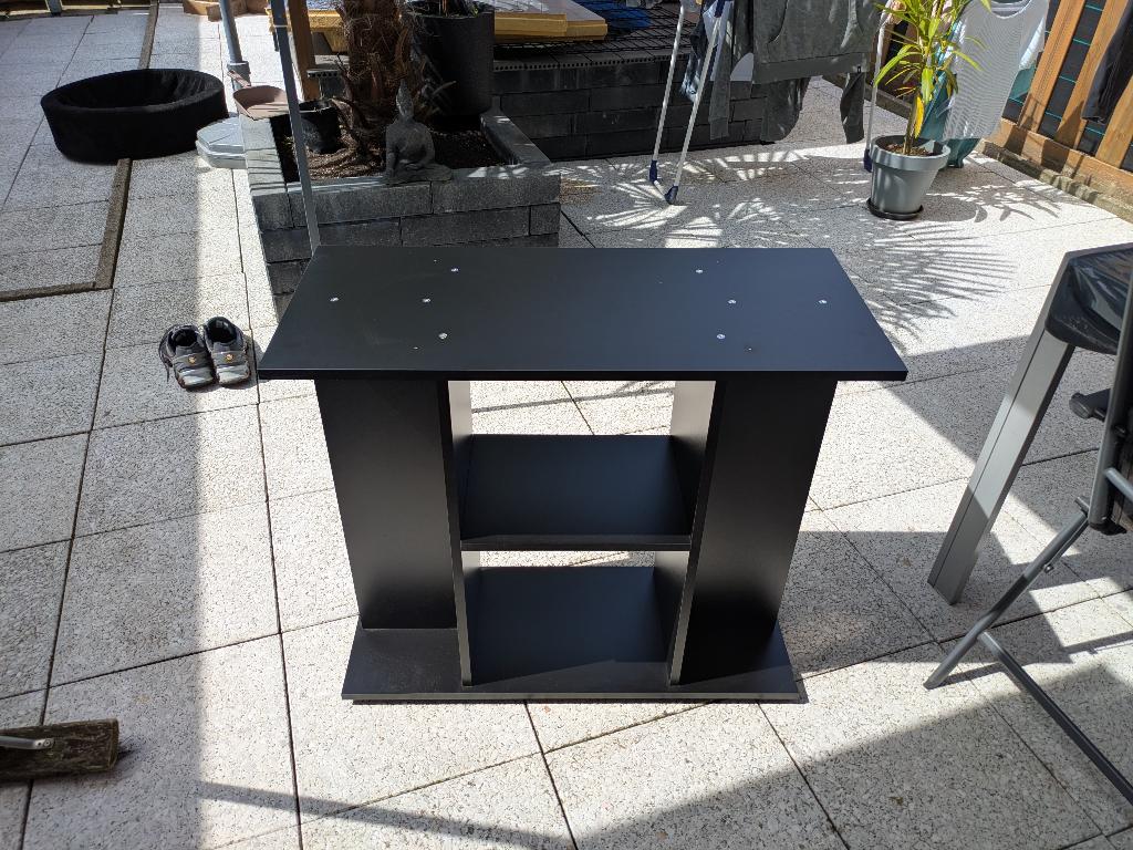 aquarium kastje zwart, Ophalen, Zo goed als nieuw, Aquariummeubel