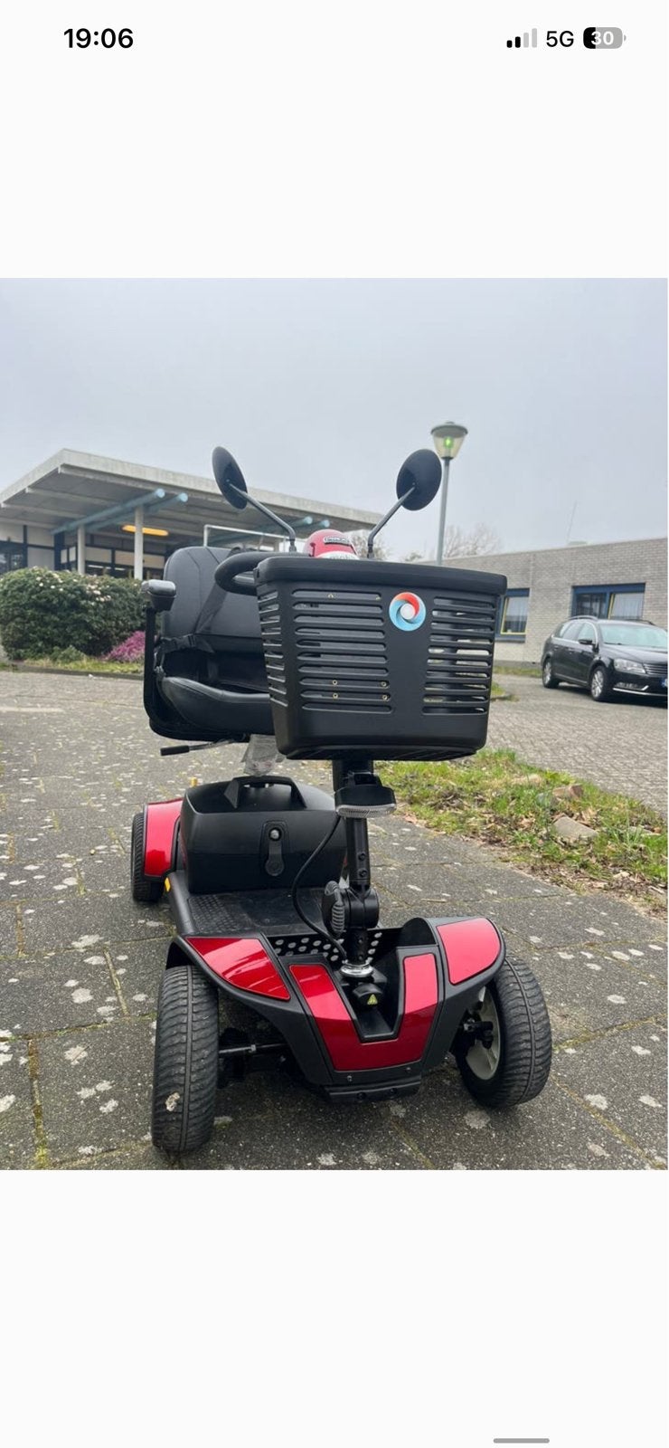 Geweldige betrouwbare opvouwbare scootmobiel met nieuwe accu, Ophalen of Verzenden, Zo goed als nieuw