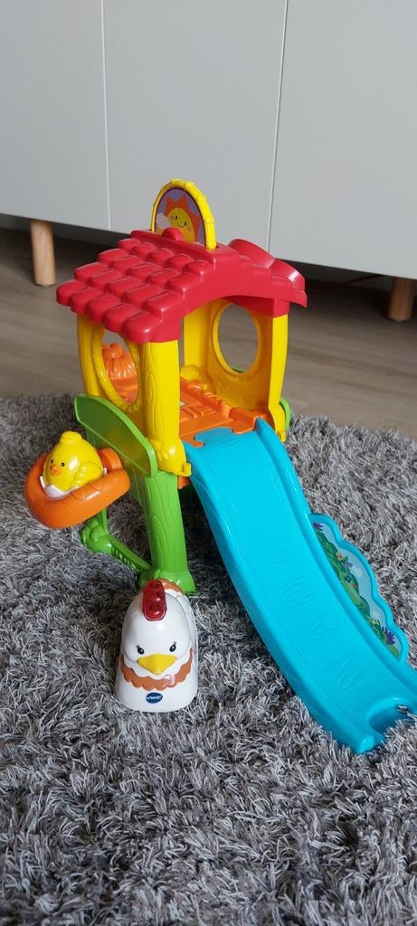 VTech Kippenhok met Kip en Kuiken - Interactief Speelgoed, Kinderen en Baby's, Speelgoed | Vtech, Ophalen of Verzenden, Zo goed als nieuw