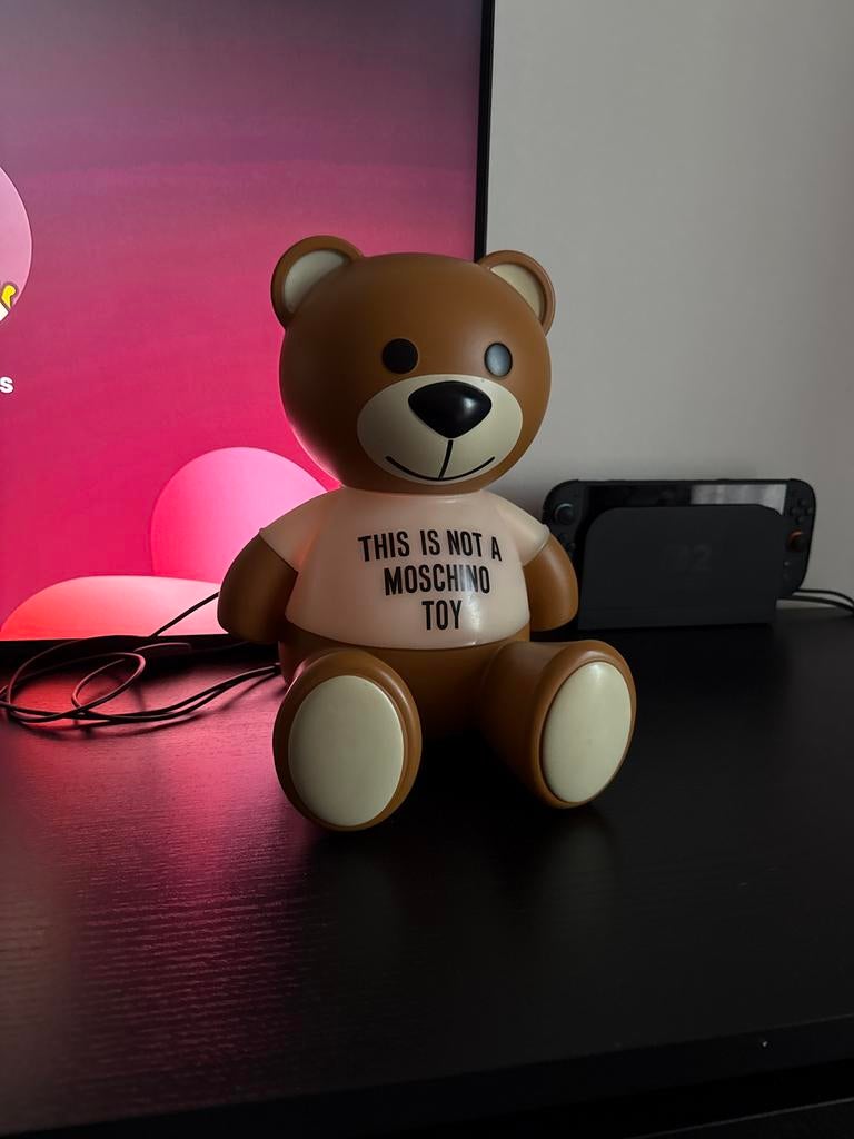 Originele Moschino Teddybeer Lamp - 'This is not a Moschino, Ophalen of Verzenden, Zo goed als nieuw