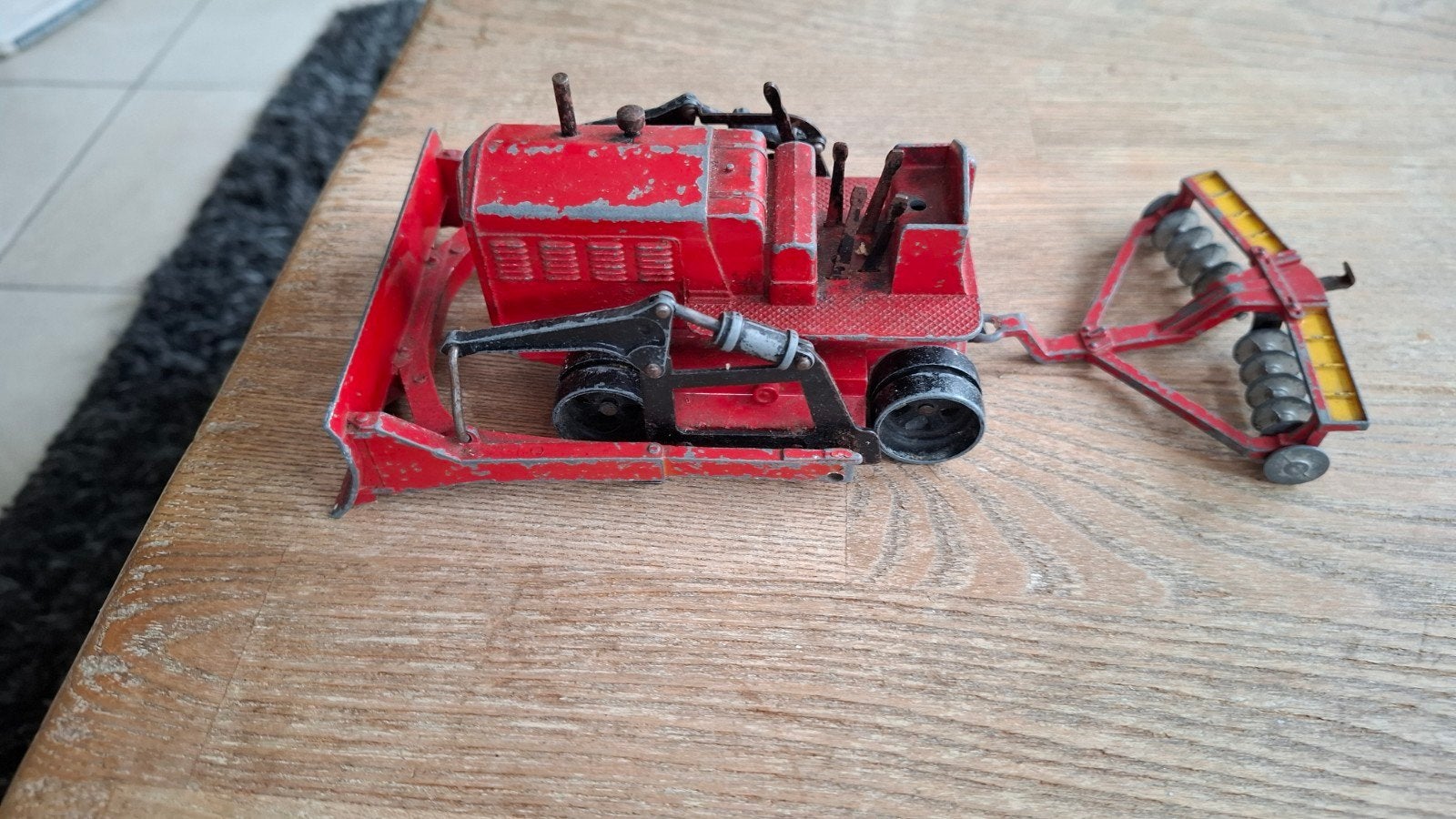 dinky toy  supertoys blaw knox bulldozer meccano, Ophalen of Verzenden, Gebruikt, Auto, Dinky Toys