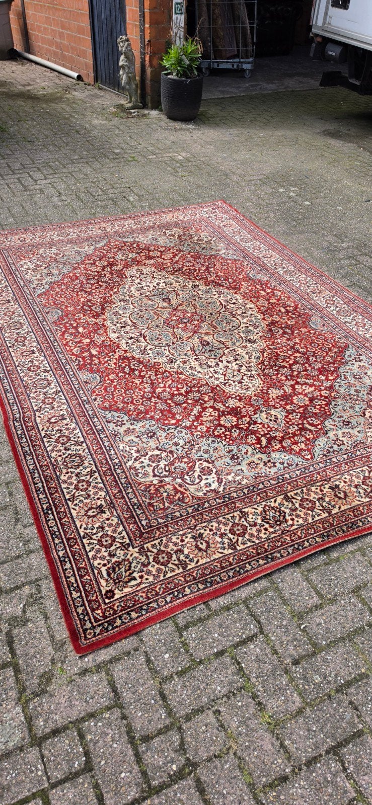Prachtig groot vintage Perzisch wollen tapijt 300x200!, Perzisch, 200 cm of meer, Ophalen of Verzenden, Zo goed als nieuw