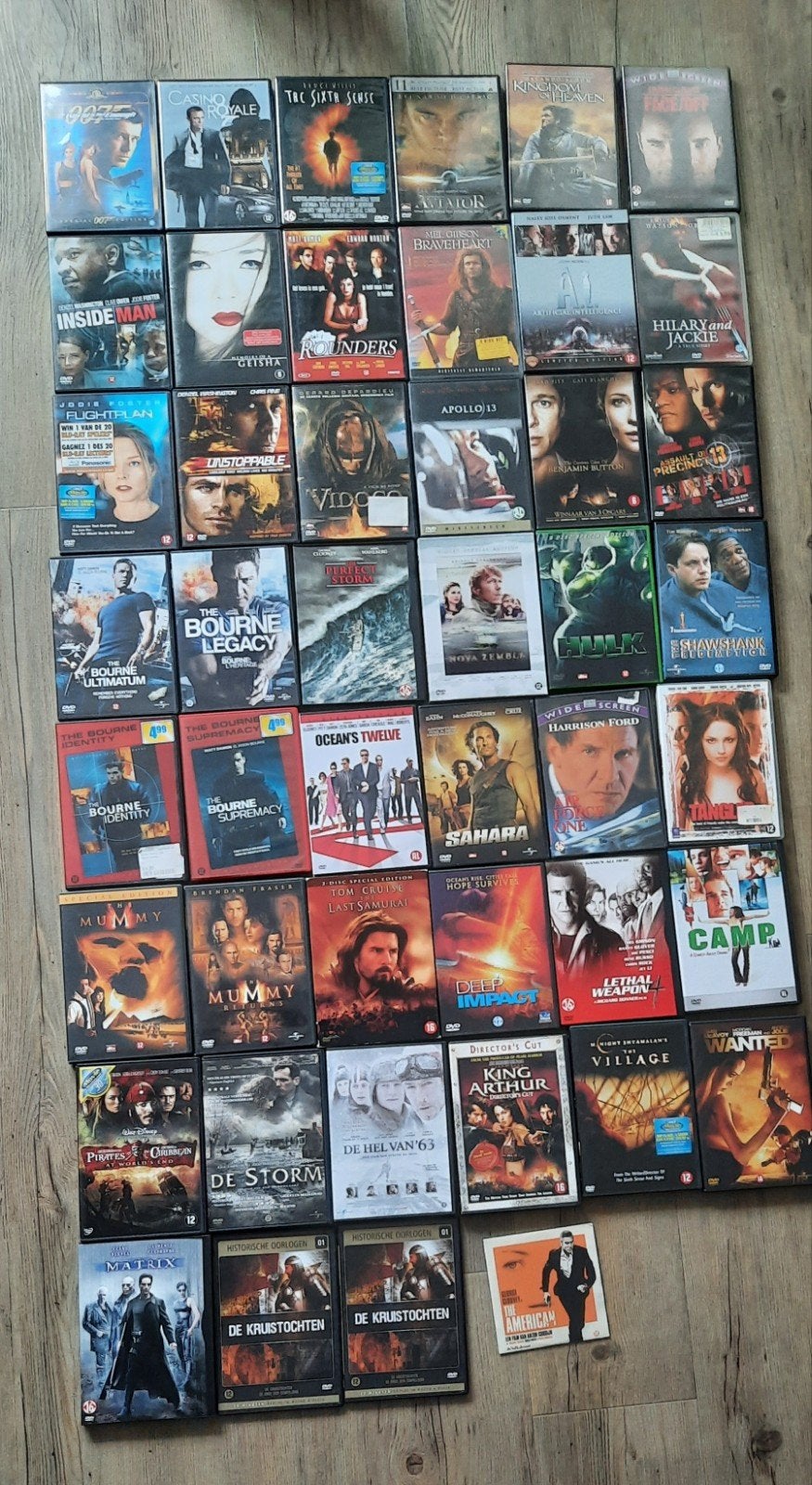 46 actie/thrillers films 1 euro per stuk 10 dvd's voor €7,50, Cd's en Dvd's, Dvd's | Actie, Zo goed als nieuw, Actiethriller, Inclusief doosje