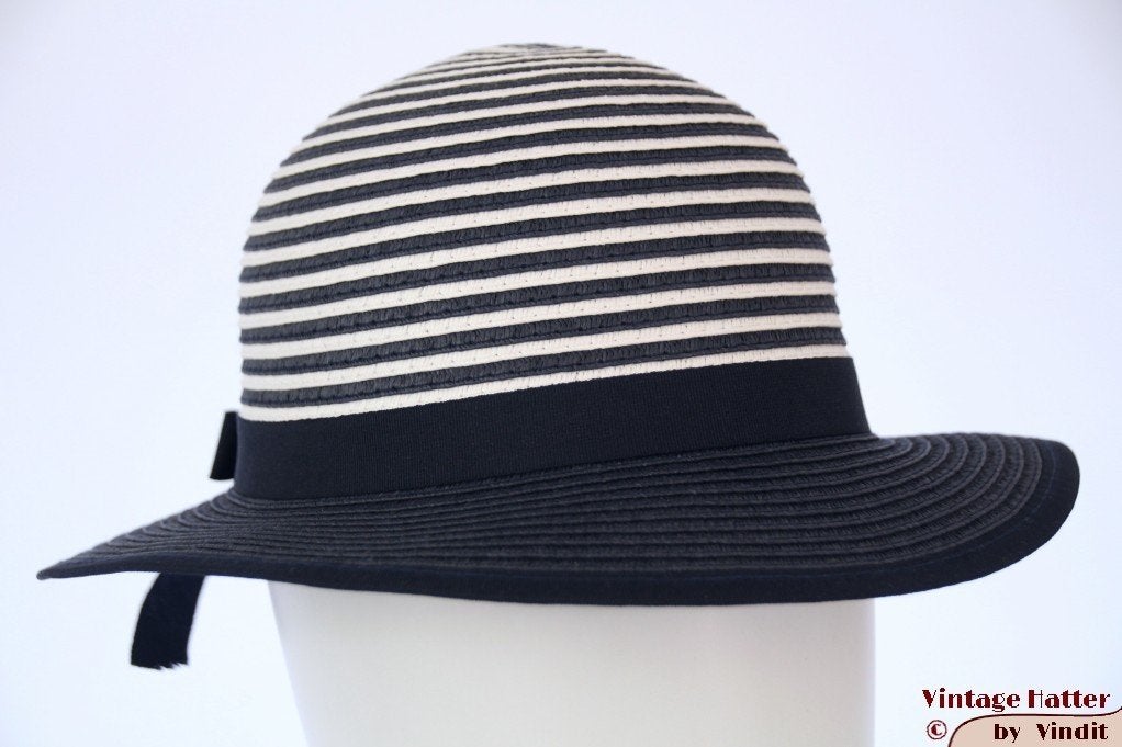 Meisjes zomerhoed blauw en wit 54 en 56 nieuw, Kinderen en Baby's, 134 t/m 140, Meisje, Hoed, Nieuw