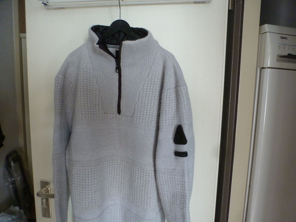 winter WOL GAASTRA schippers trui L -GRATIS zend, Verzenden, Nieuw, Maat 52/54 (L), Grijs