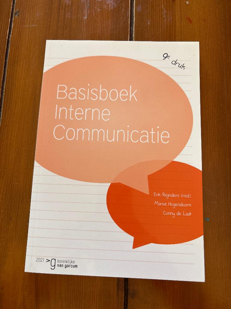 Basisboek interne communicatie, Ophalen of Verzenden, Alpha, Zo goed als nieuw, HBO