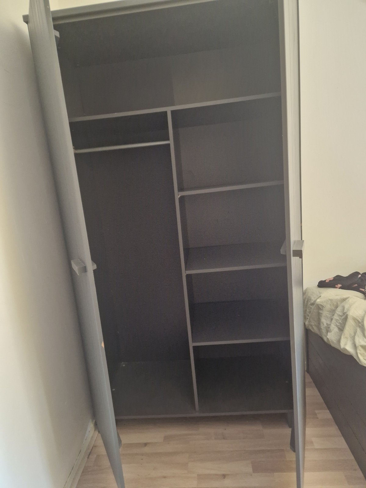 Woood kast Dennis grenen grijs, Ophalen, Gebruikt, 200 cm of meer, Grenenhout