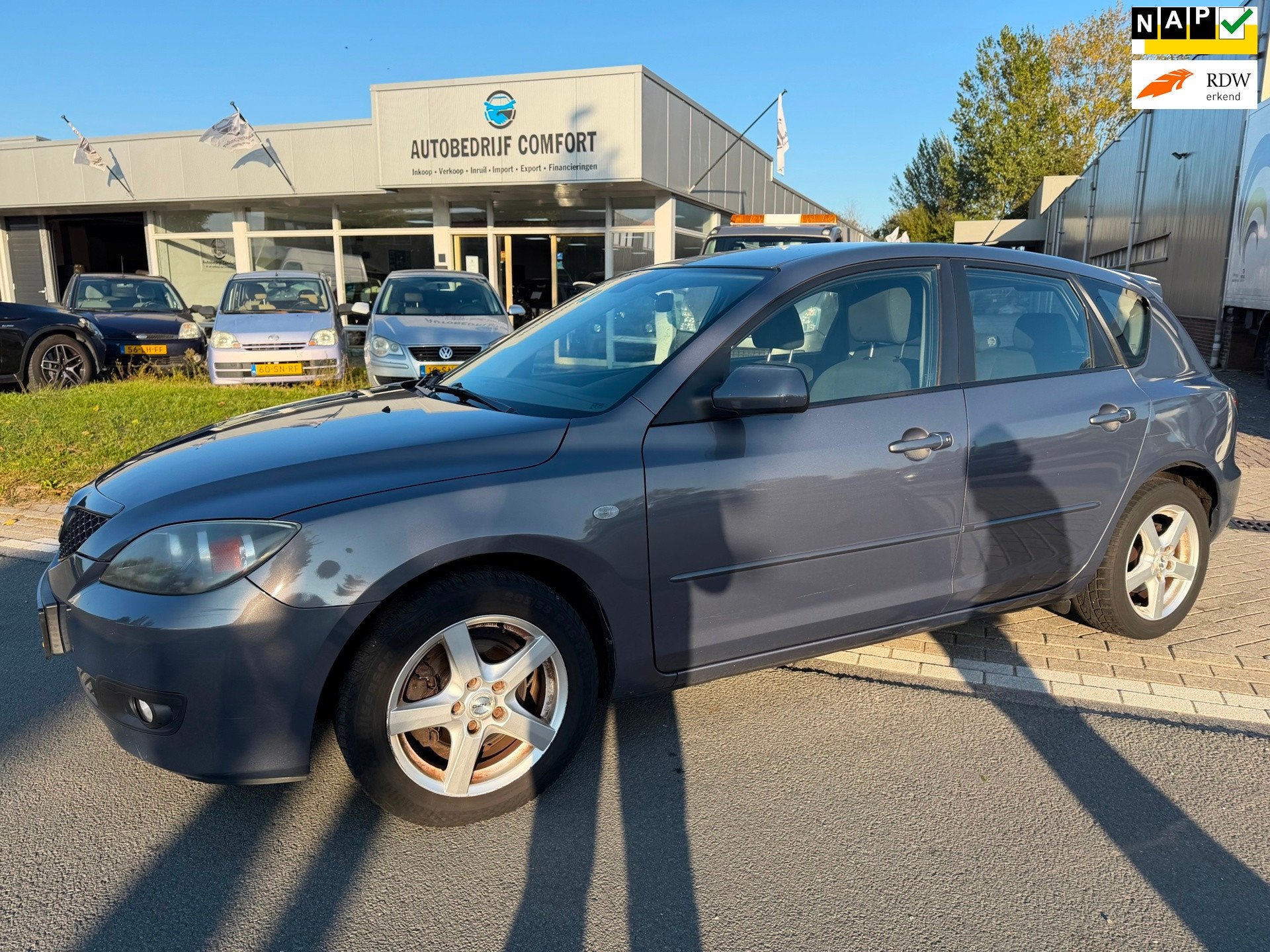 Mazda 3 Sport 1.6 Touring, Auto's, Voorwielaandrijving, Stof, Gebruikt, Zwart