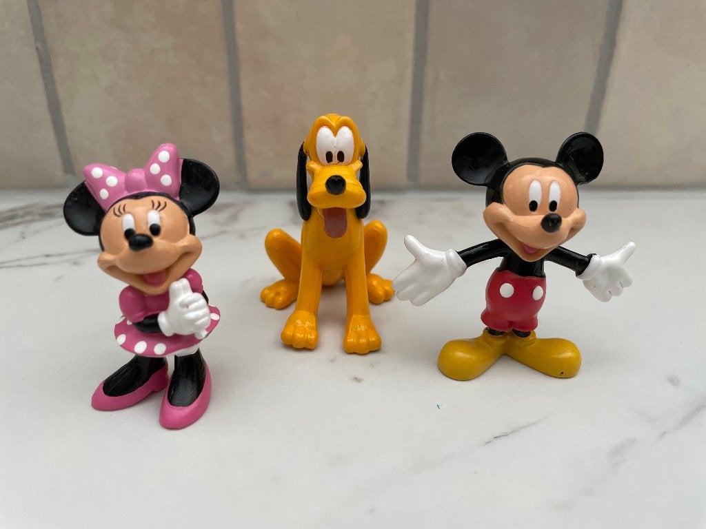Disney Poppetjes: Mickey, Minnie en Pluto Figuren, Verzamelen, Poppetjes en Figuurtjes, Ophalen of Verzenden, Zo goed als nieuw