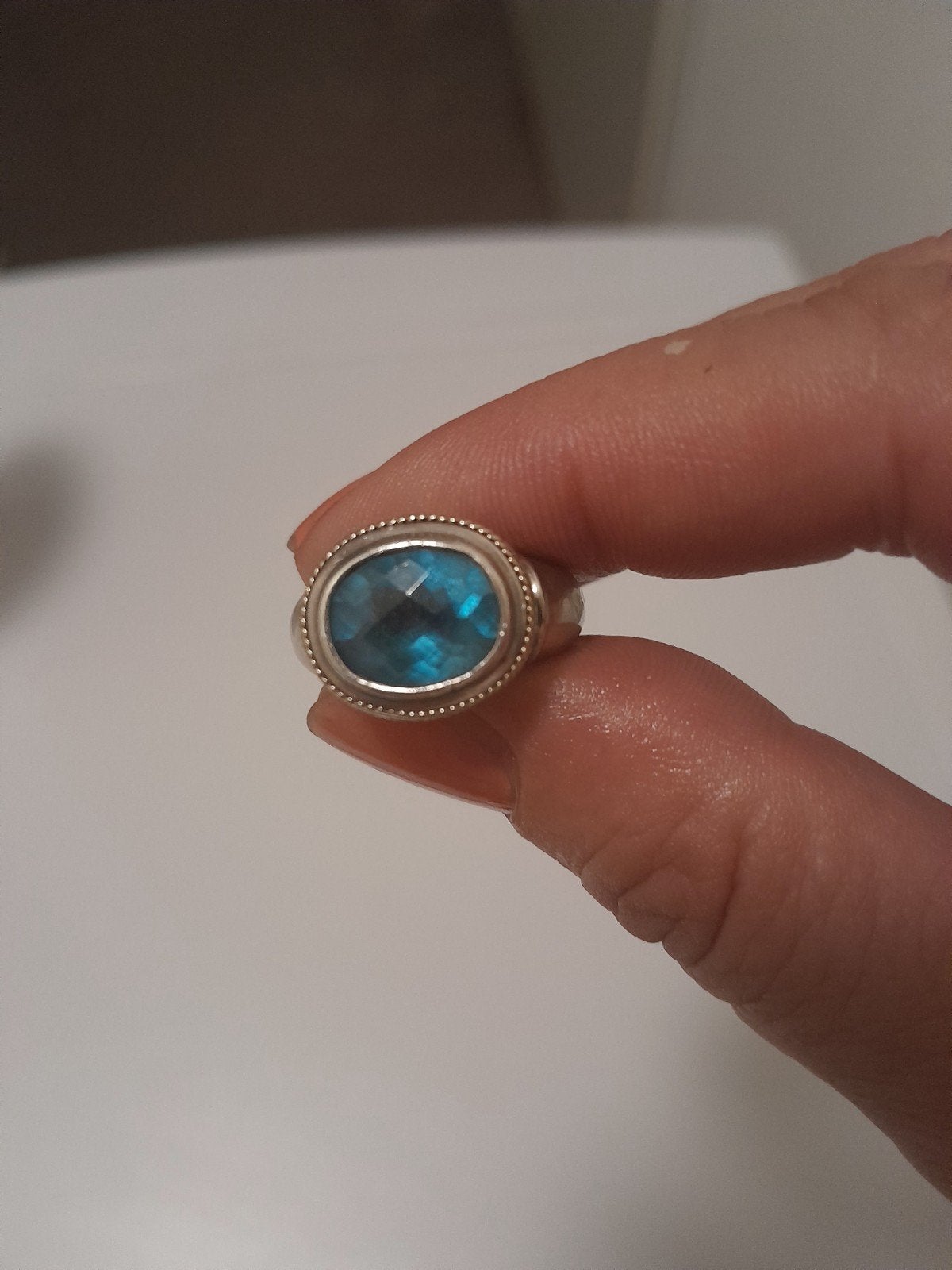 Effy ring maat 56, Blauw, Ophalen of Verzenden, 17 tot 18, Dame
