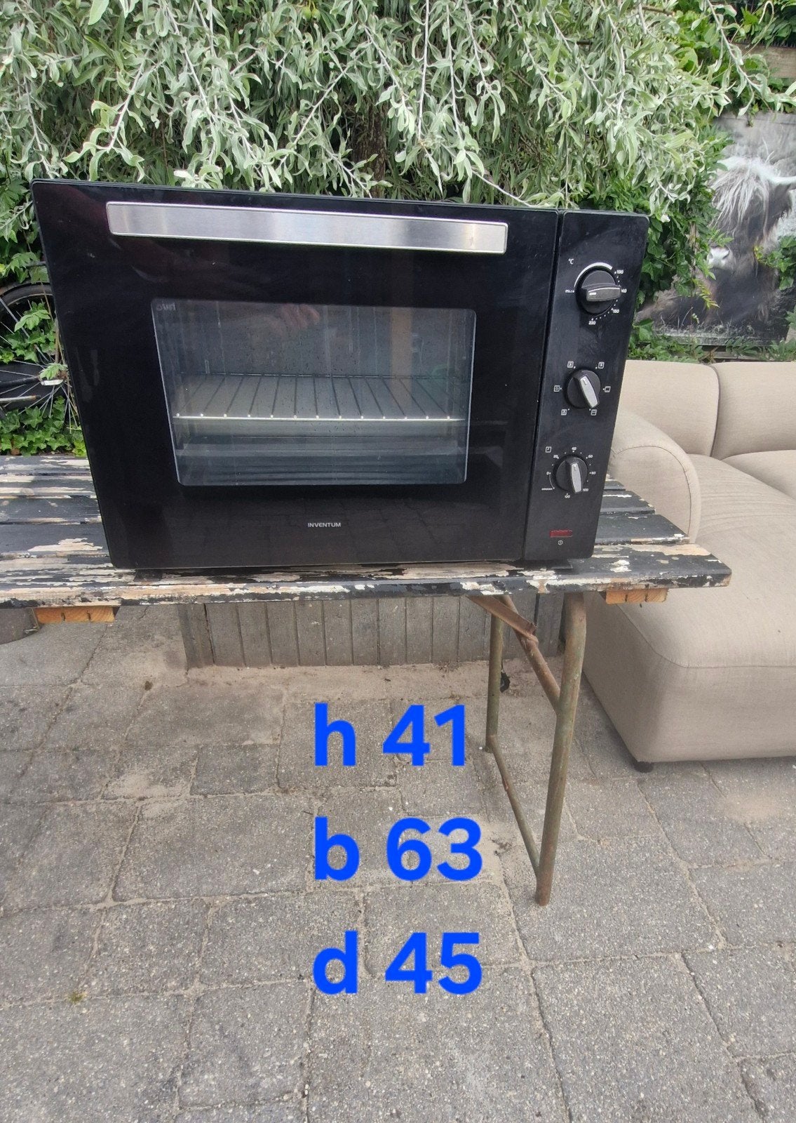 Vrijstaande oven - werkt perfect, ideaal om mee te nemen, Witgoed en Apparatuur, Minder dan 45 cm, Gebruikt, Oven, 60 cm of meer