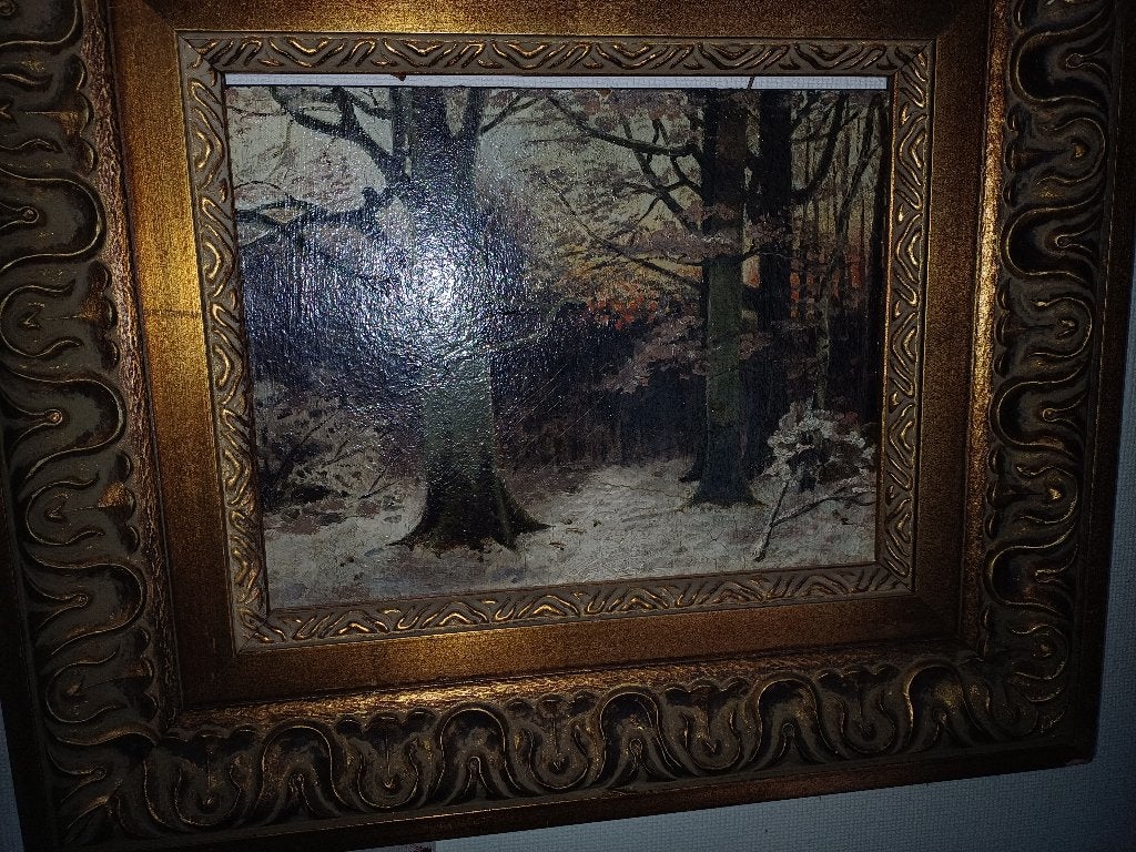 KLASSIEK  SCHILDERIJ,, Ophalen, Paneel, Nederlandse school, Landschap