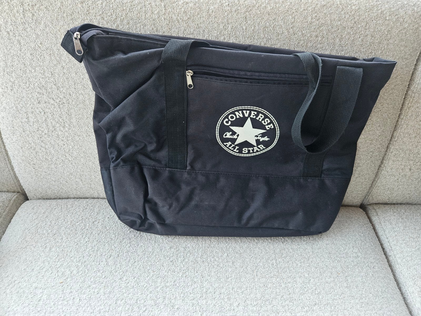 Zwarte Converse All Star Tas - Handige Schoudertas, Ophalen of Verzenden, Gebruikt, Zwart, Handtas