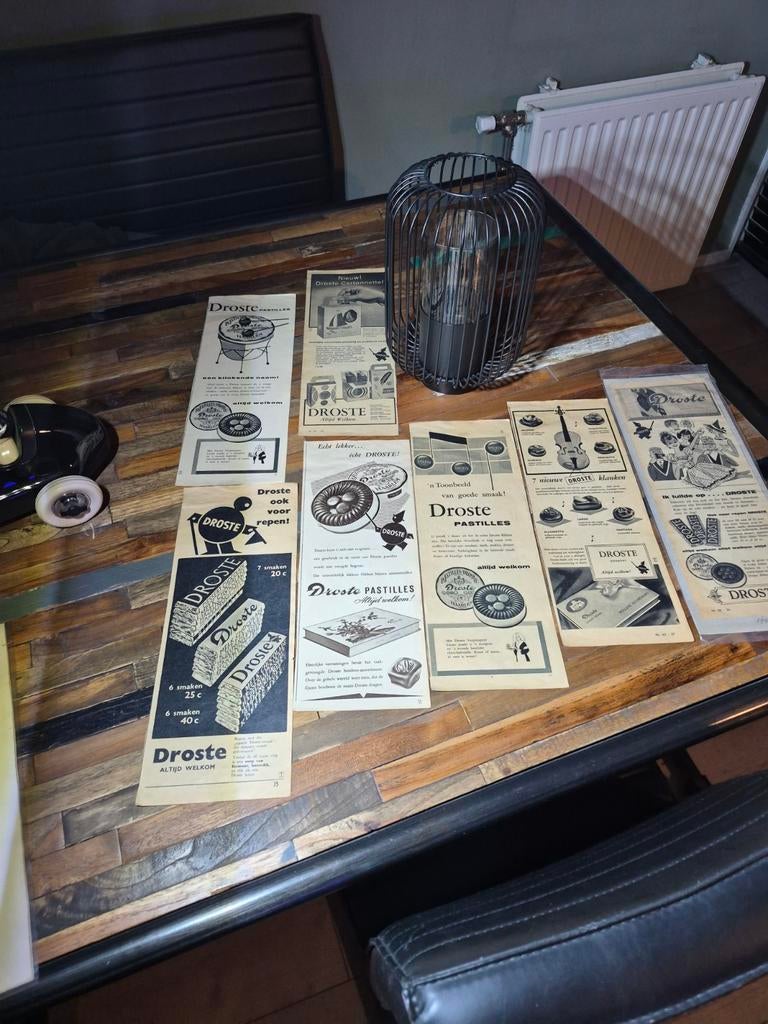 Oude droste advertenties €5 droste cacao Haarlem, Verzamelen, Merken en Reclamevoorwerpen, Ophalen of Verzenden, Gebruikt, Overige typen