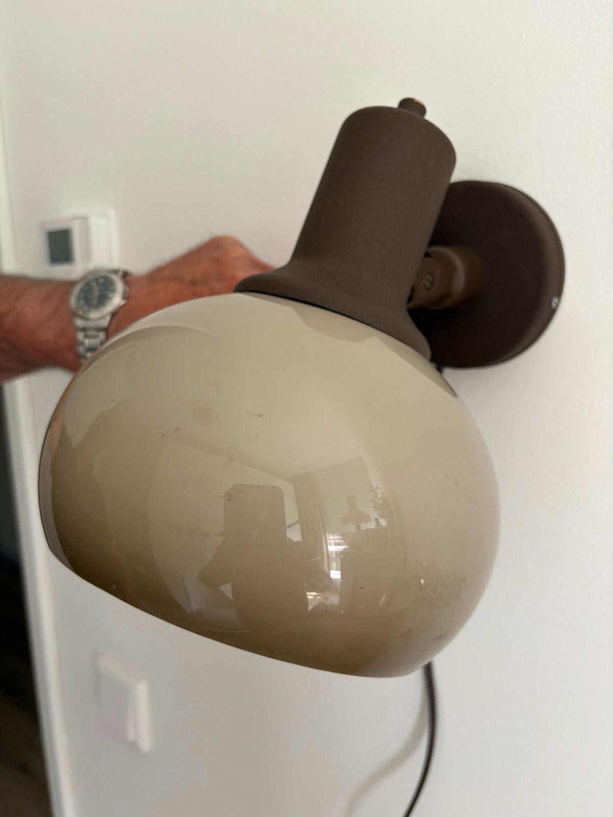 Vintage met mushroom wandlamp, Ophalen of Verzenden, Zo goed als nieuw