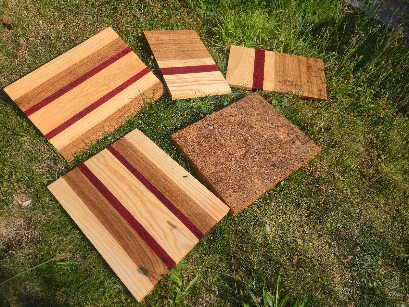 Handgemaakte houten snijplanken – Eiken, Essen & Padoek, Nieuw, Minder dan 100 cm, 25 tot 50 cm, 50 tot 100 cm