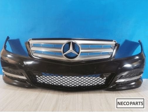 Mercedes C-KLASSE W204 Lift VOORBUMPER ORIGINEEL KLEUR 040, Gebruikt, -, Ophalen of Verzenden, -