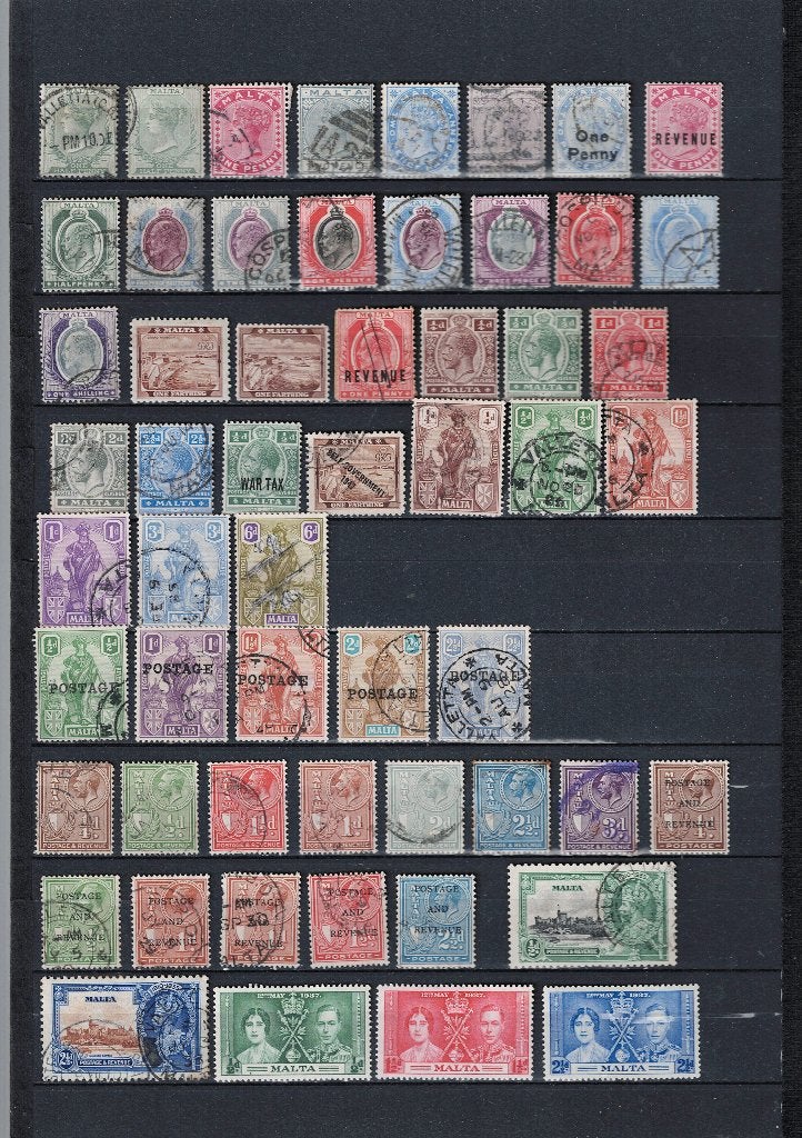 Malta  oud kavel  (003), Verzenden, Gestempeld