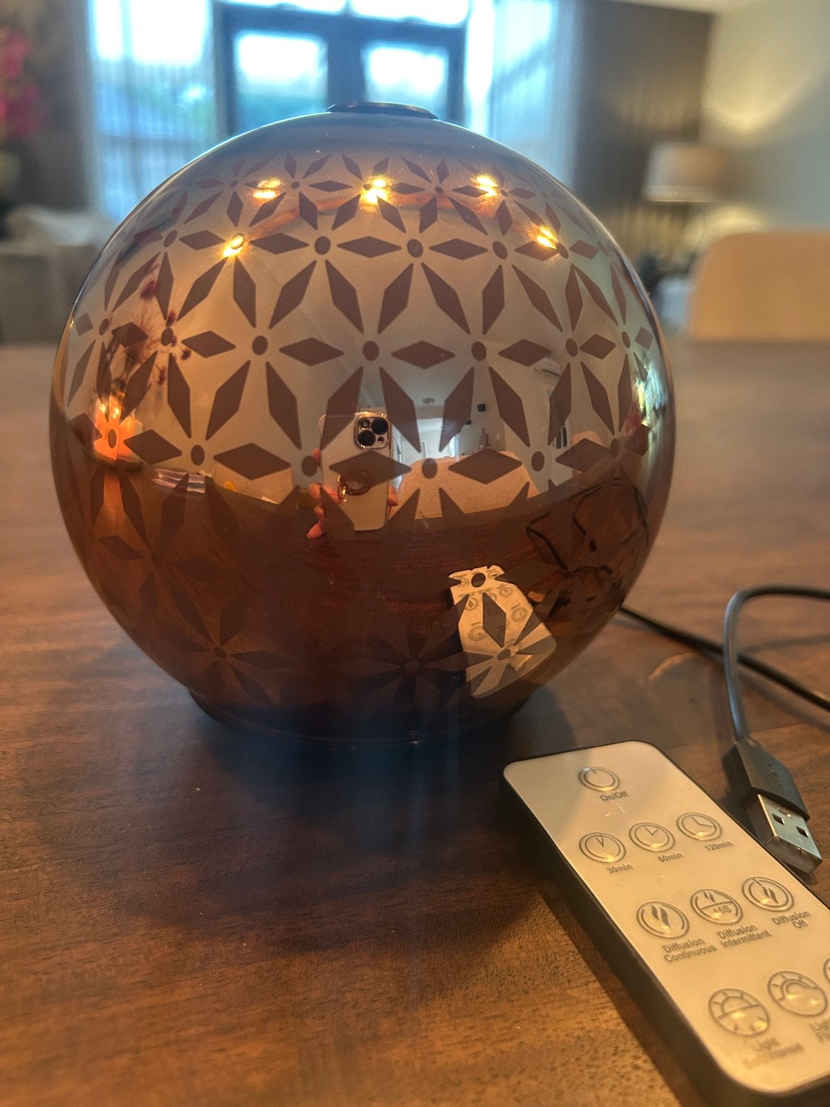 Lampe Berger mist diffuser met afstandsbediening, Ophalen, Zo goed als nieuw, Modern, Glas