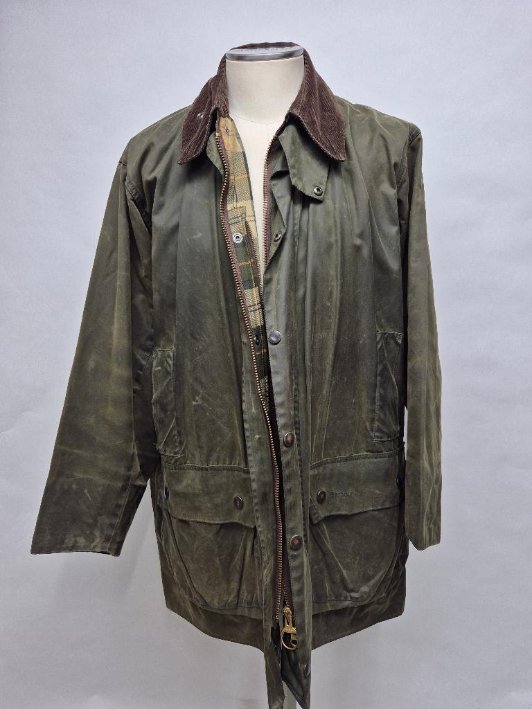 Barbour Border wax jas, maat C44-112cm (XL) Top!, Barbour, Maat 56/58 (XL), Ophalen of Verzenden, Gedragen