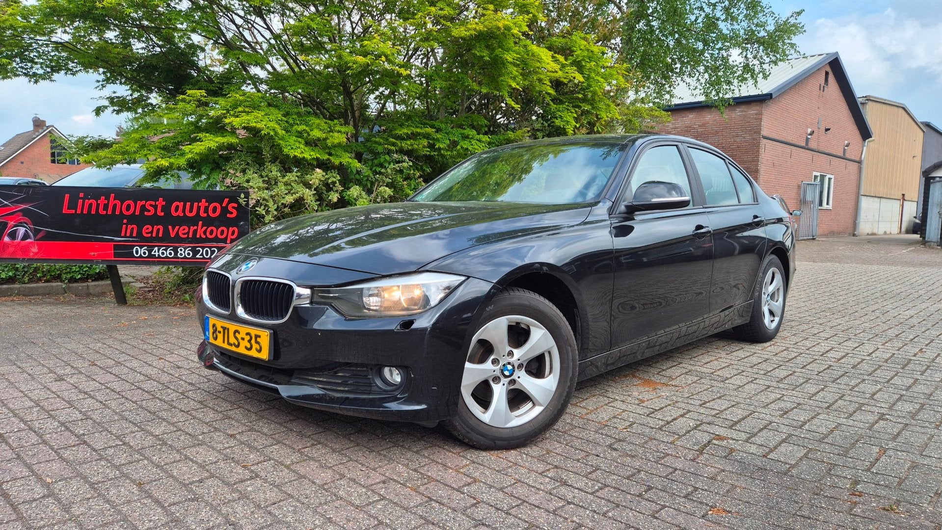 BMW 3-serie 316d Executive-euro 5-bj 2012, Auto's, 1385 kg, Zwart, 4 cilinders, 116 pk