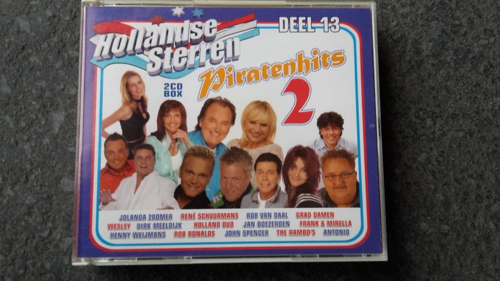 2CD box Hollandse Sterren deel 13 - Piratenhits 2, Ophalen of Verzenden, Gebruikt, Levenslied of Smartlap, Verzamelalbum