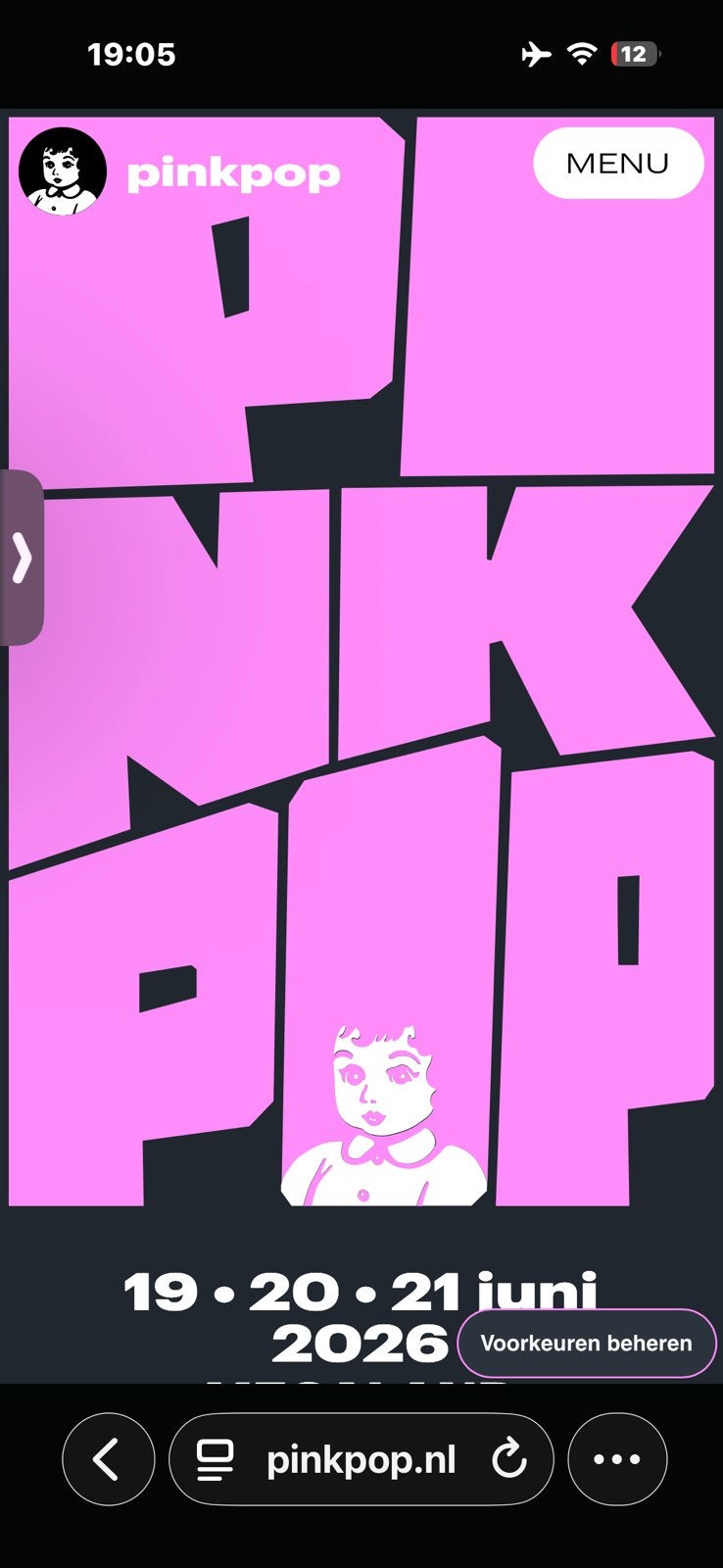 2 Pinkpop tickets: weekend+parking+camping, Tickets en Kaartjes, Eén persoon