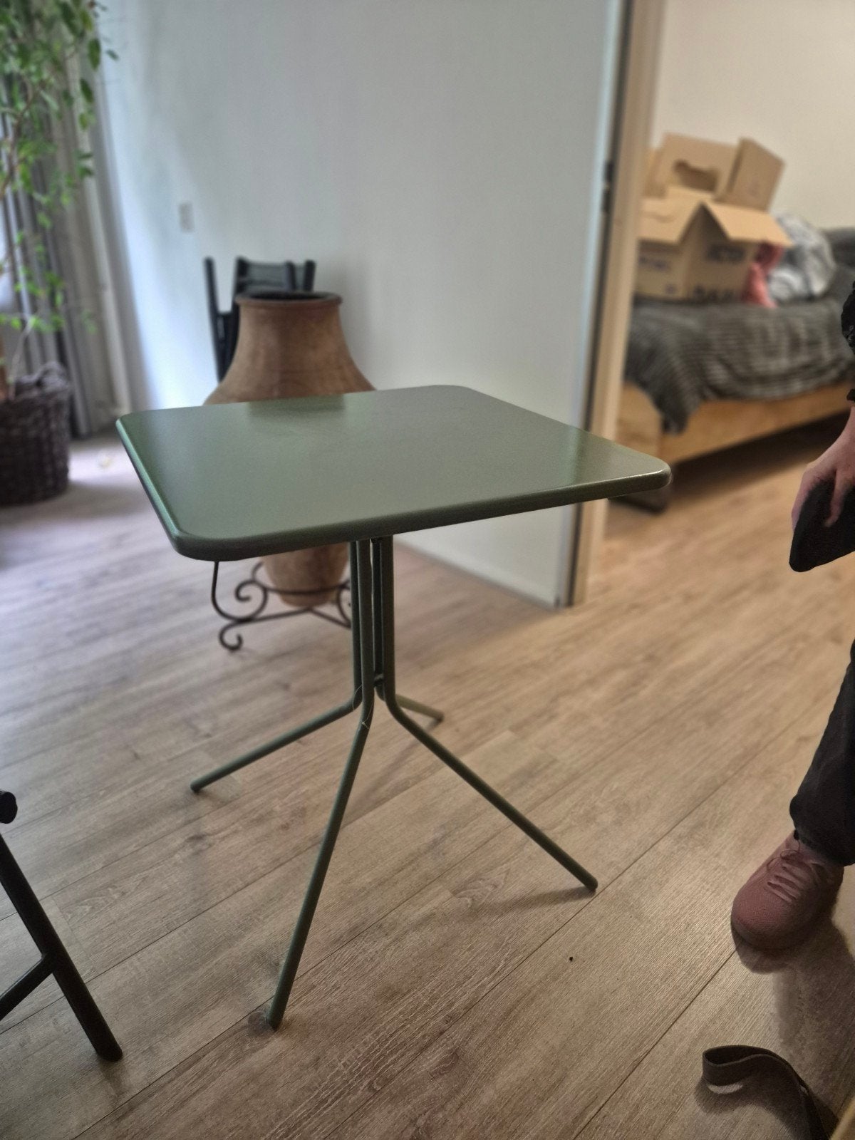 inklapbare tuin/balkon tafel, Ophalen, 50 tot 100 cm, Vierkant, Tot twee personen