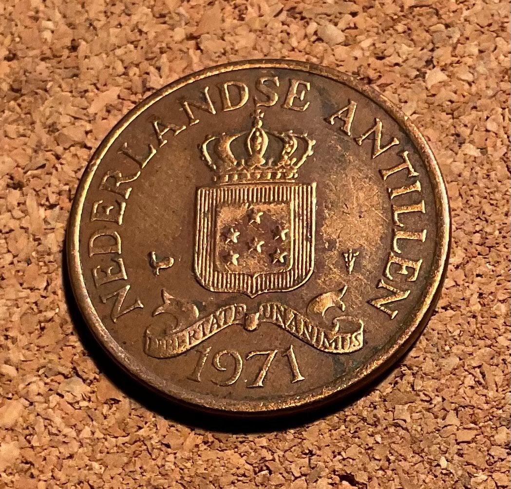 Munt - Nederlandse Antillen 2½ cent 1971., Ophalen of Verzenden, Koningin Juliana, Overige waardes, Losse munt